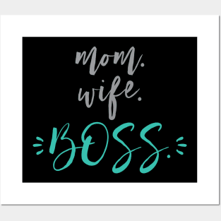 'Wife Mom Boss' Funny Wife Boos Posters and Art